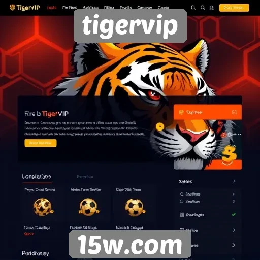 Análise da interface do site tigervip